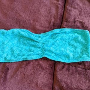 Aerie strapless bandeau bright blue